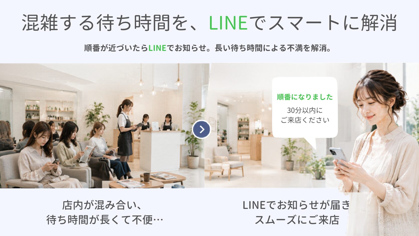 順番待ち機能 サロンウエイト