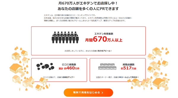 エキテンに有料会員として掲載する際の注意点